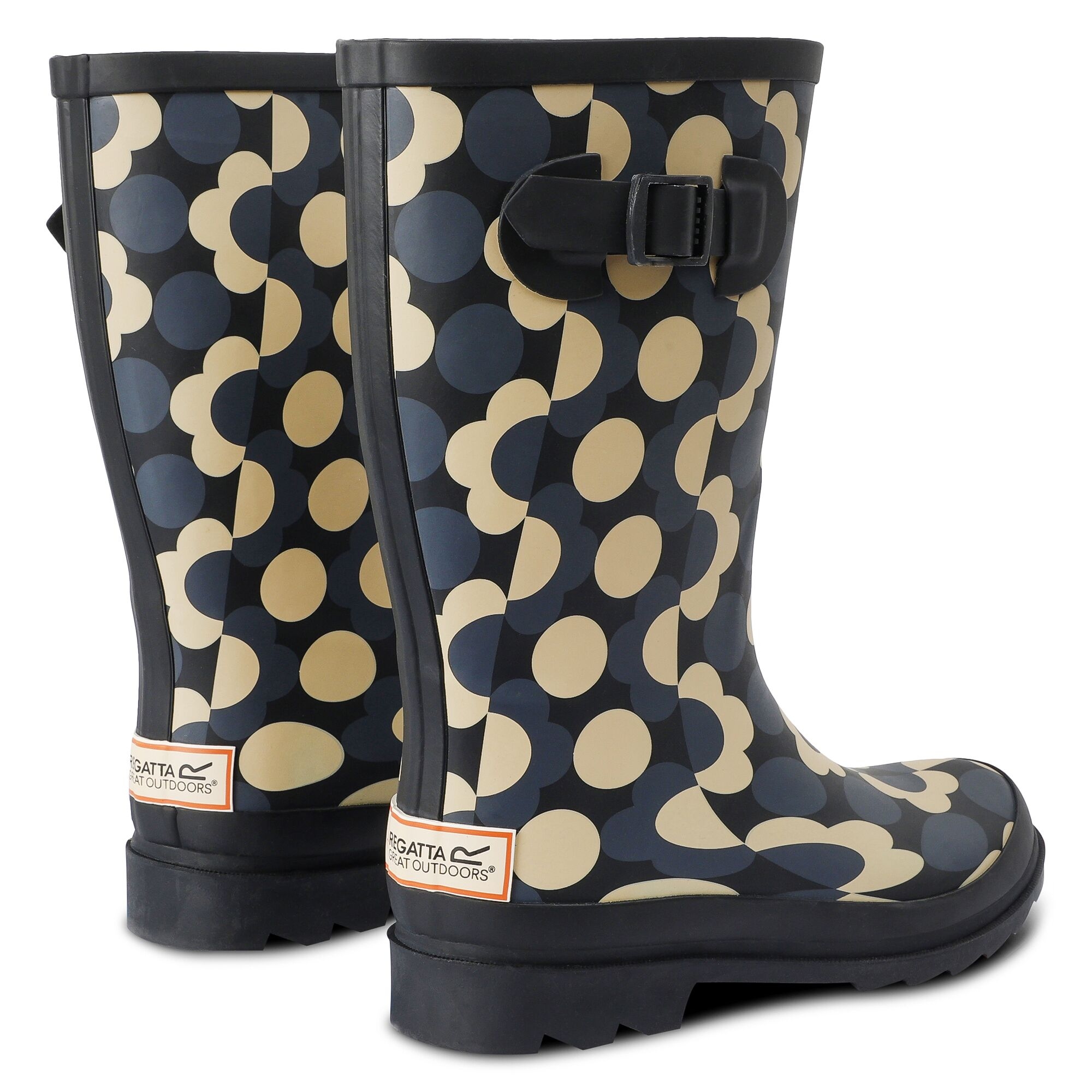 Orla Kiely - Kalosze damskie Quarter Czarny