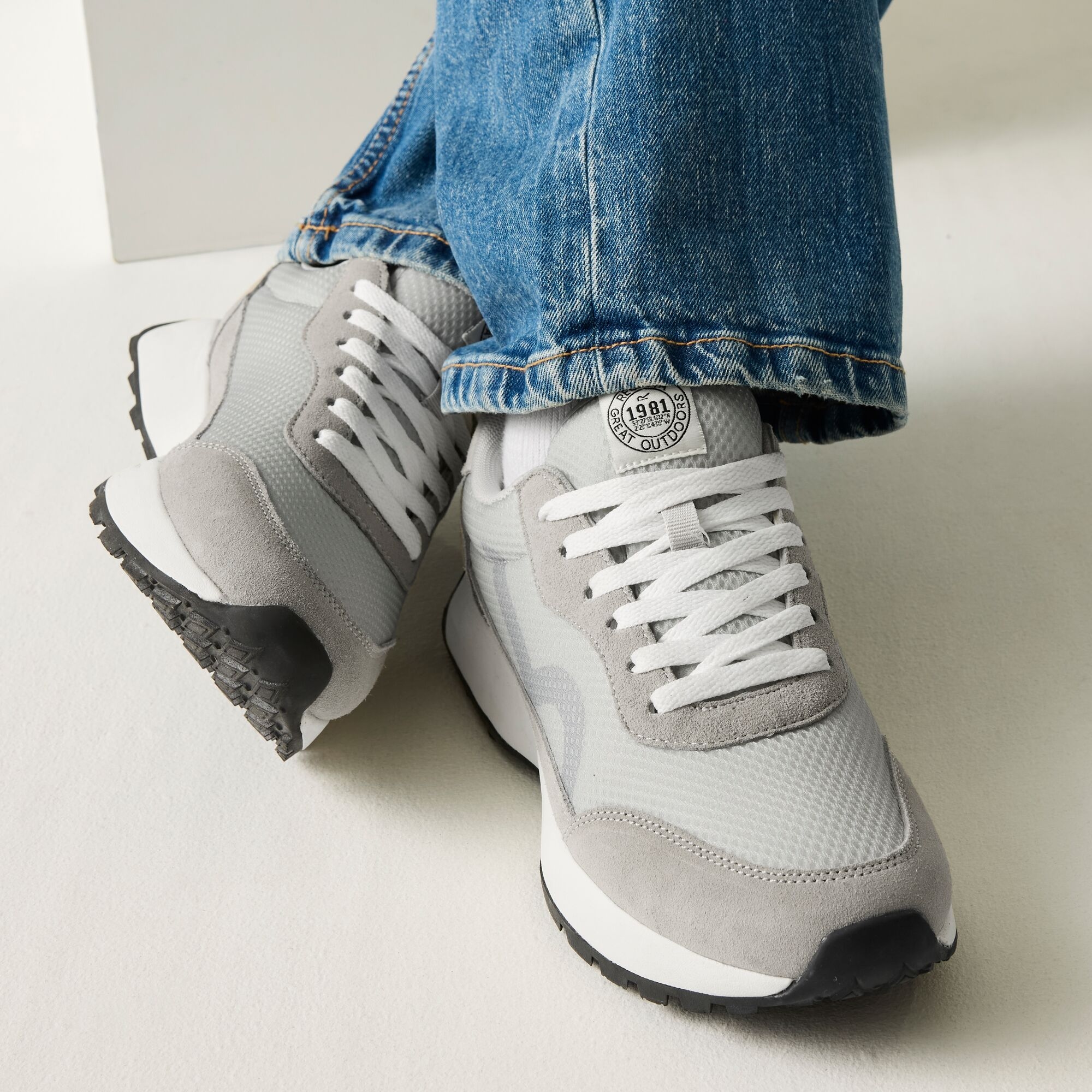 Regatta Women's Marine Heritage Trainers - Grey UK Size 5
