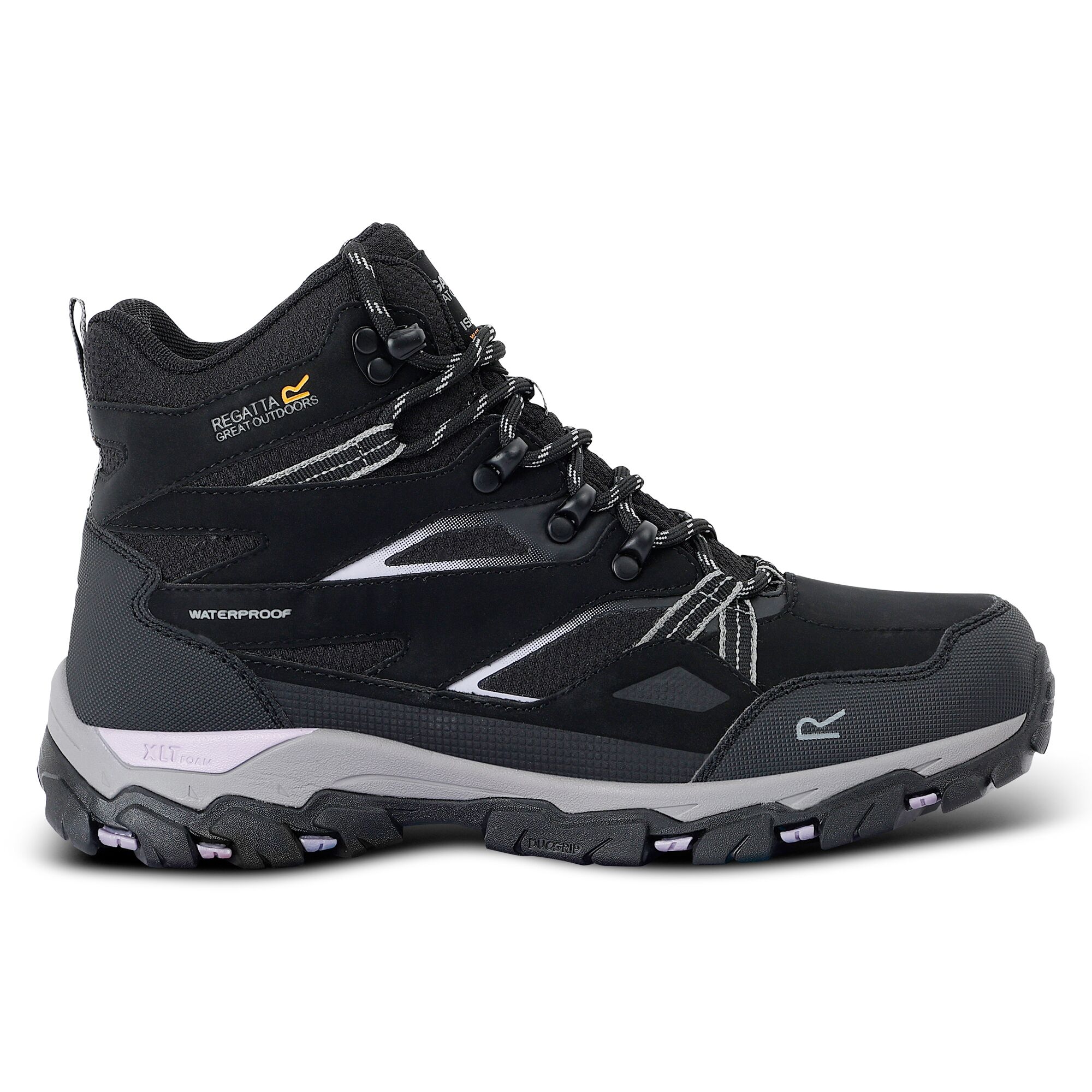 Regatta Damskie Buty Trekkingowe Wysokie Holcombe III Czarny, Rozmiar: 37