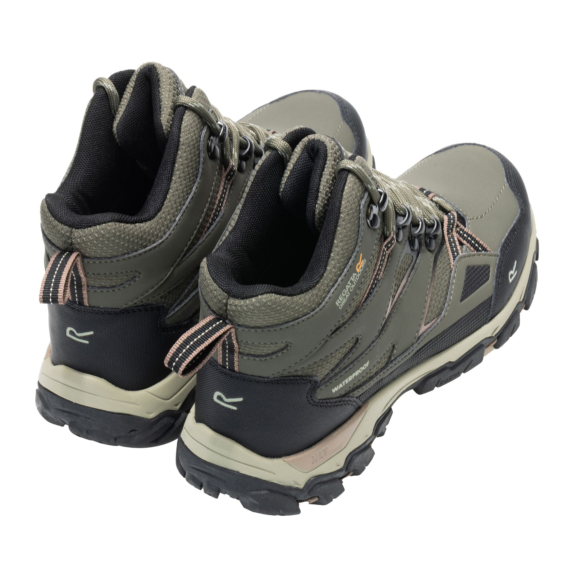 Regatta   Buty damskie trekkingowe wysokie z membraną Holcombe III Zielony
