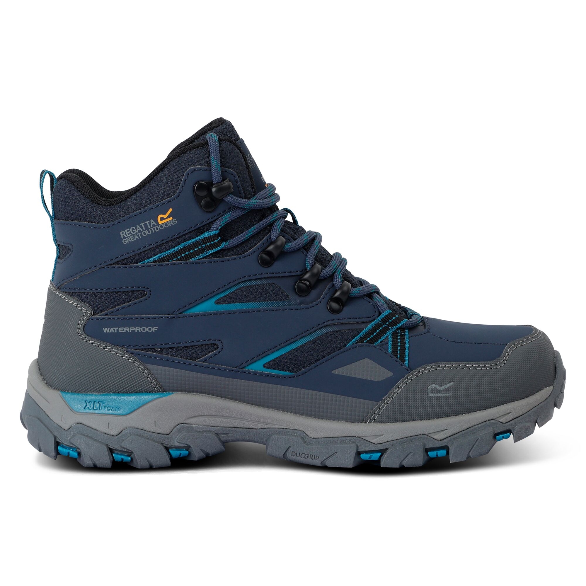 Regatta Damskie Buty Trekkingowe Wysokie Holcombe III Niebieski, Rozmiar: 40