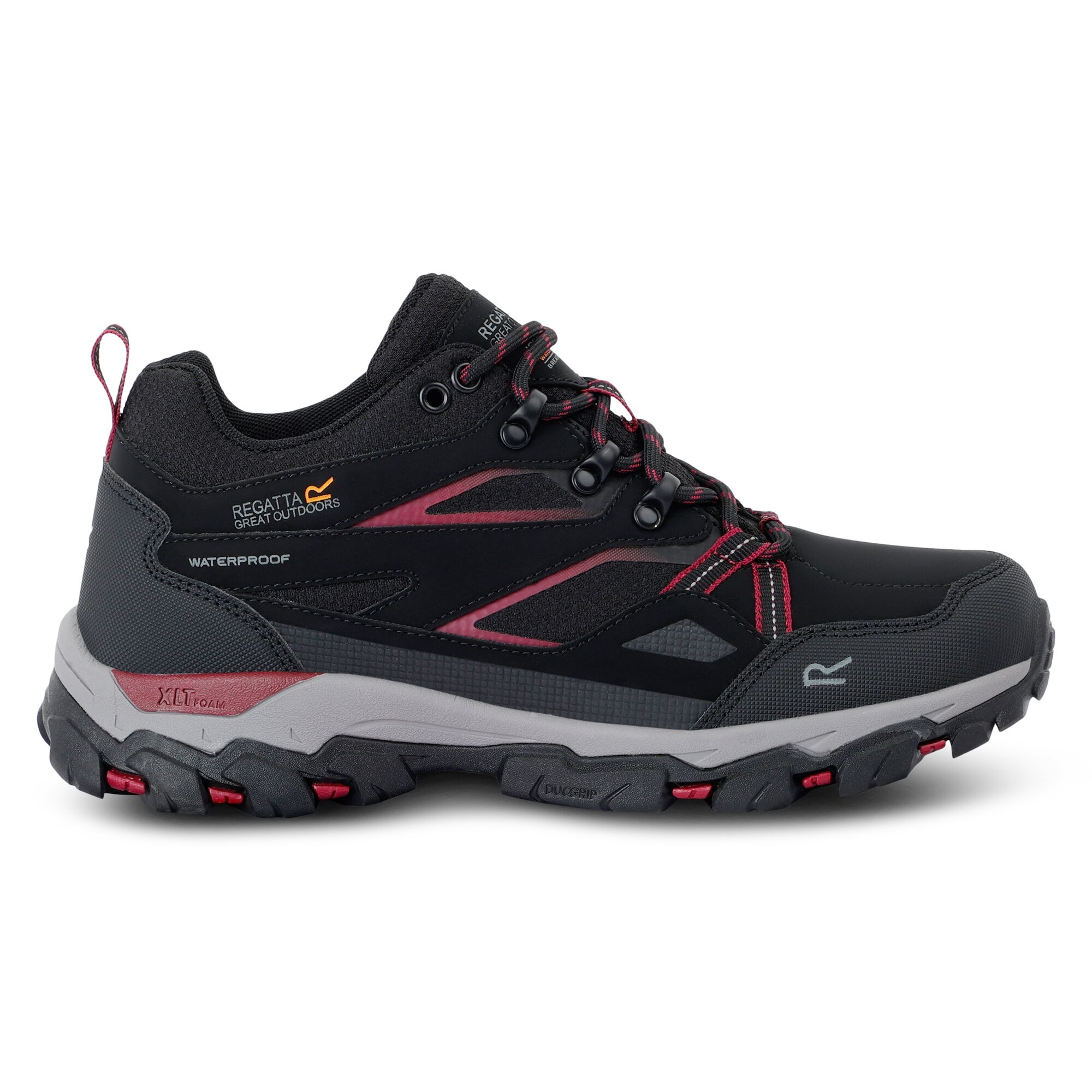 Regatta Damskie Buty Trekkingowe Niskie Holcombe III Czarny, Rozmiar: 40