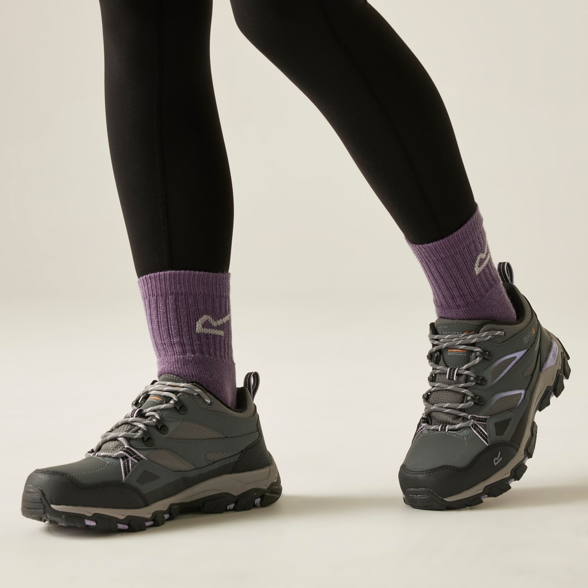 Regatta Buty damskie trekkingowe niskie z membraną Holcombe III Szary