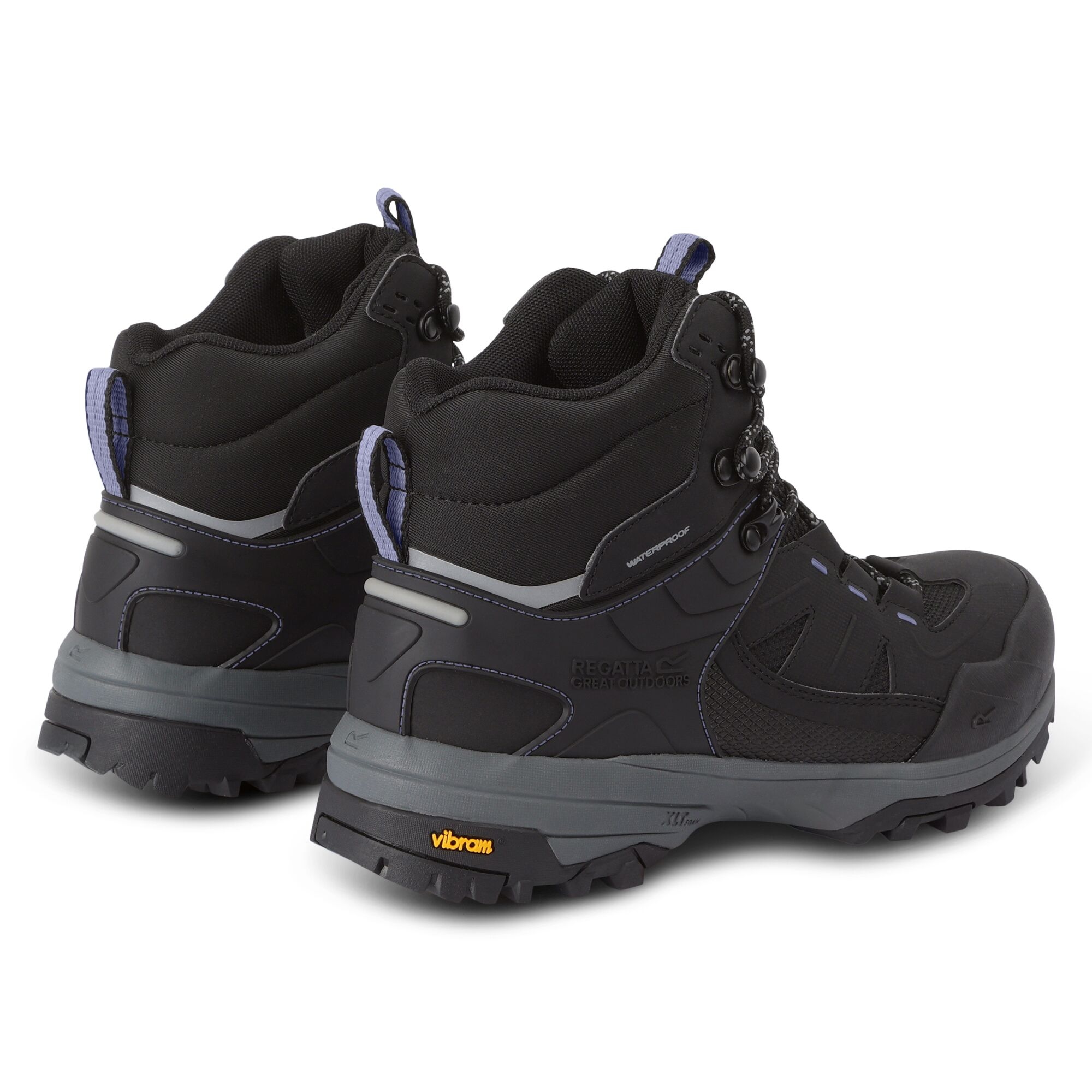 Regatta   Buty damskie trekkingowe wysokie z membraną Regen Vibram Czarny