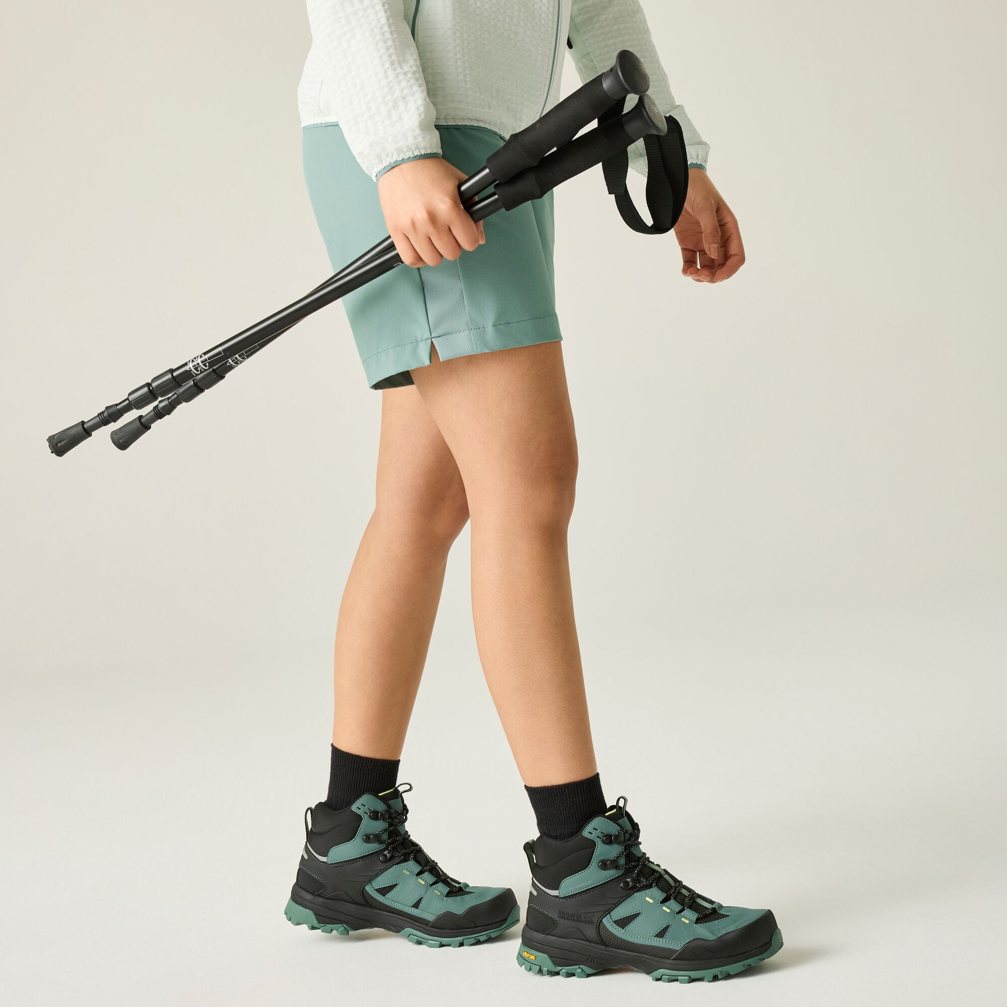 Regatta   Buty damskie trekkingowe wysokie z membraną Regen Vibram Zielony