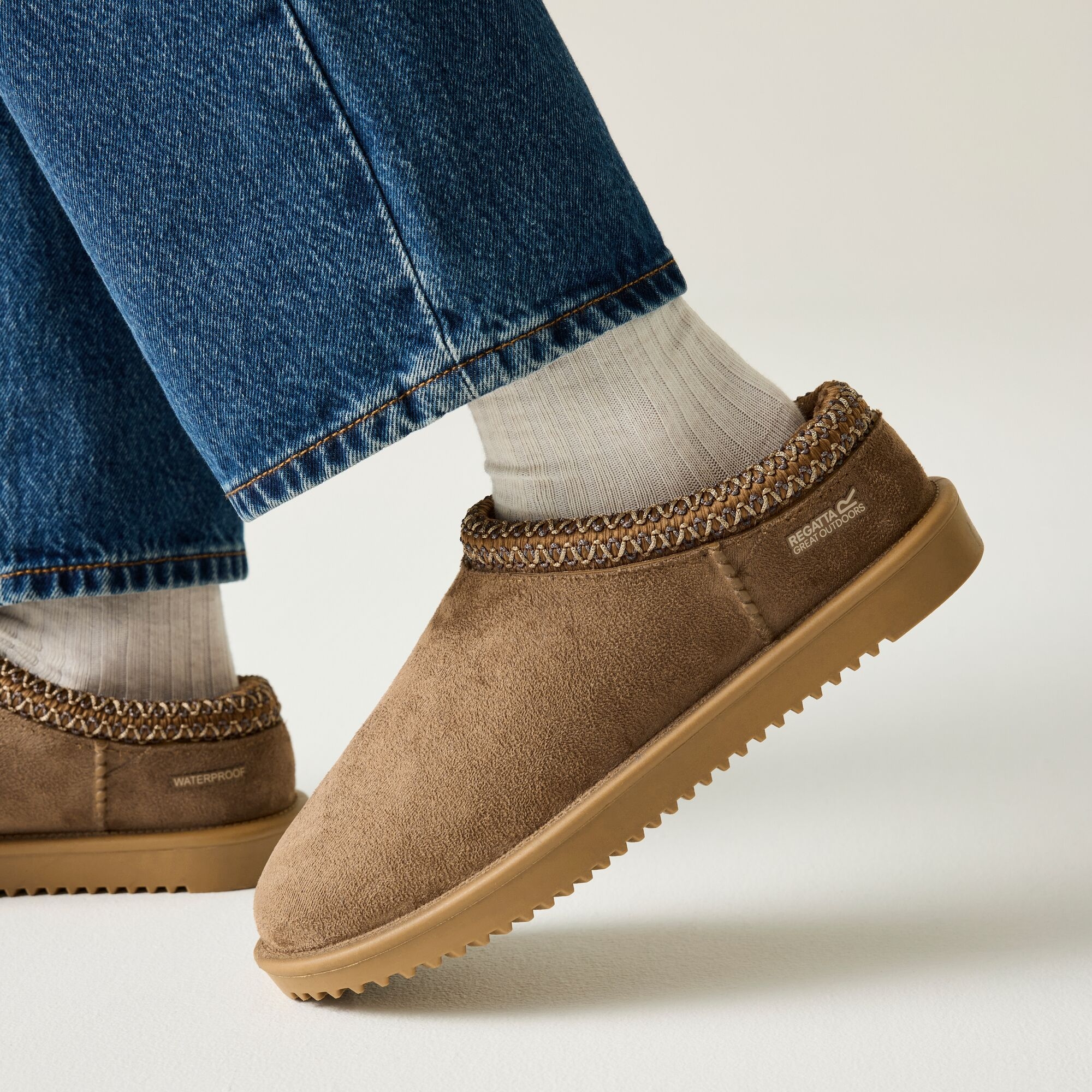 Regatta Kapcie damskie Risley Mules Brązowy