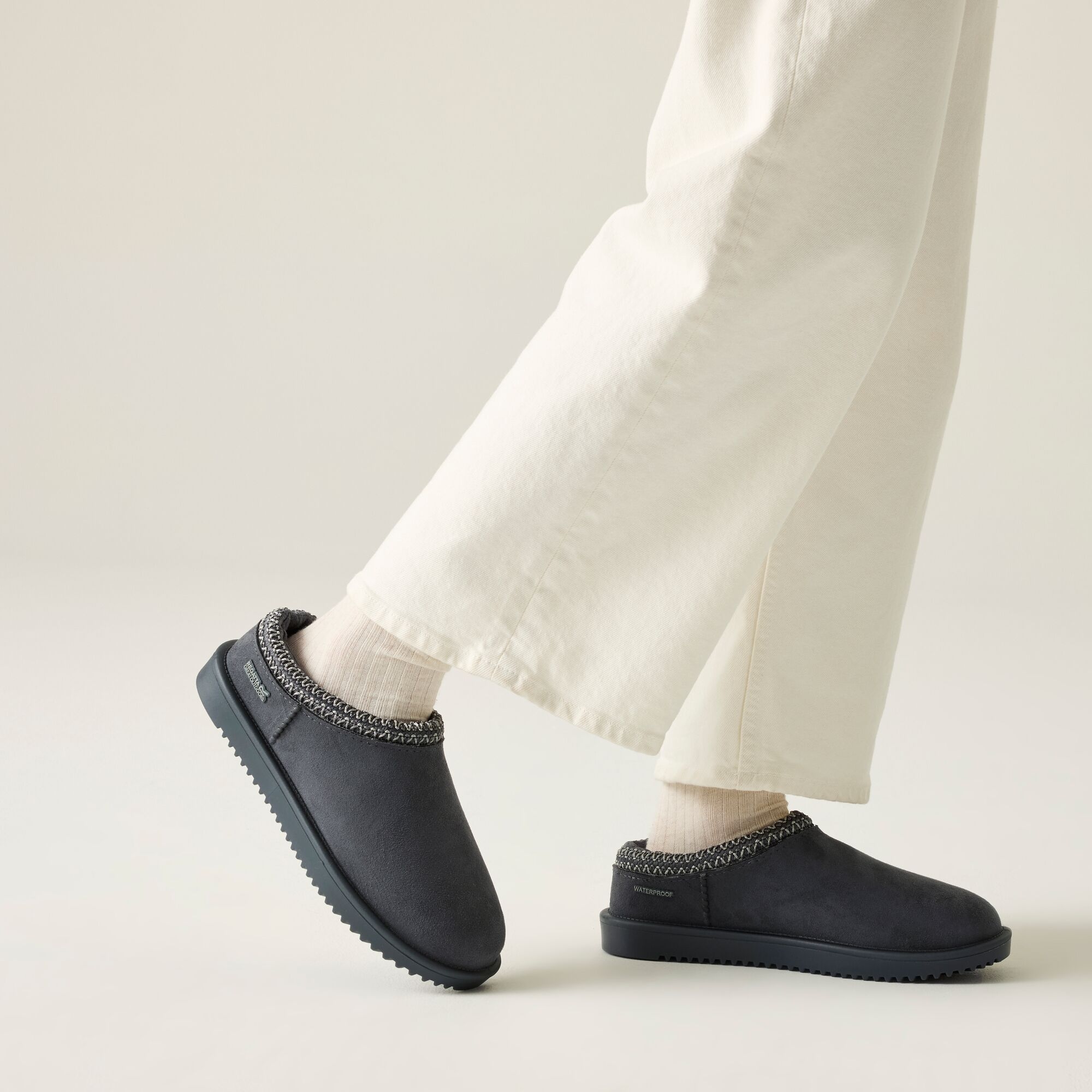 Regatta Waterproof Risley Mules Size: Uk 4 Women's Grey