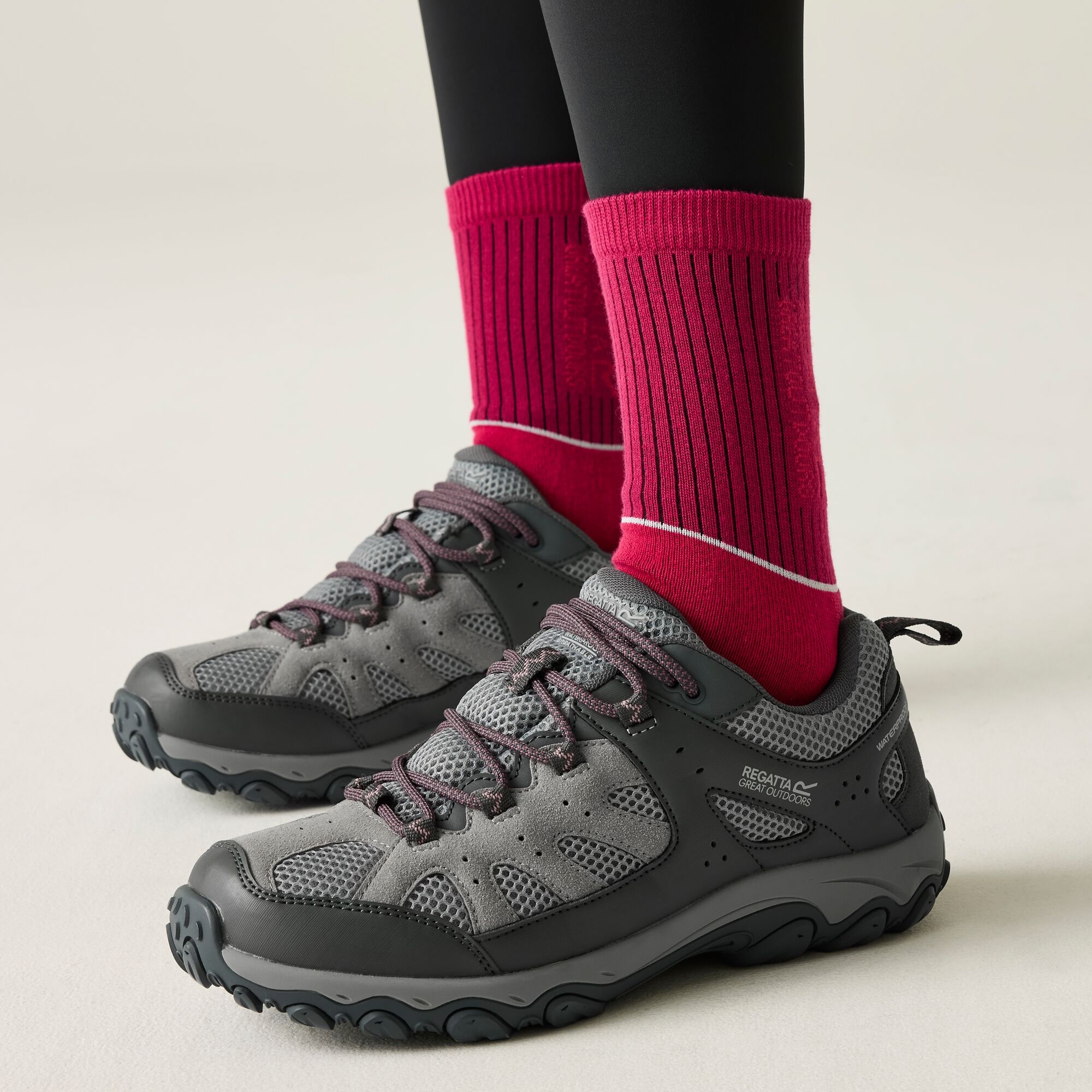 Regatta   Buty damskie trekkingowe niskie z membraną Edgepoint IV Szary