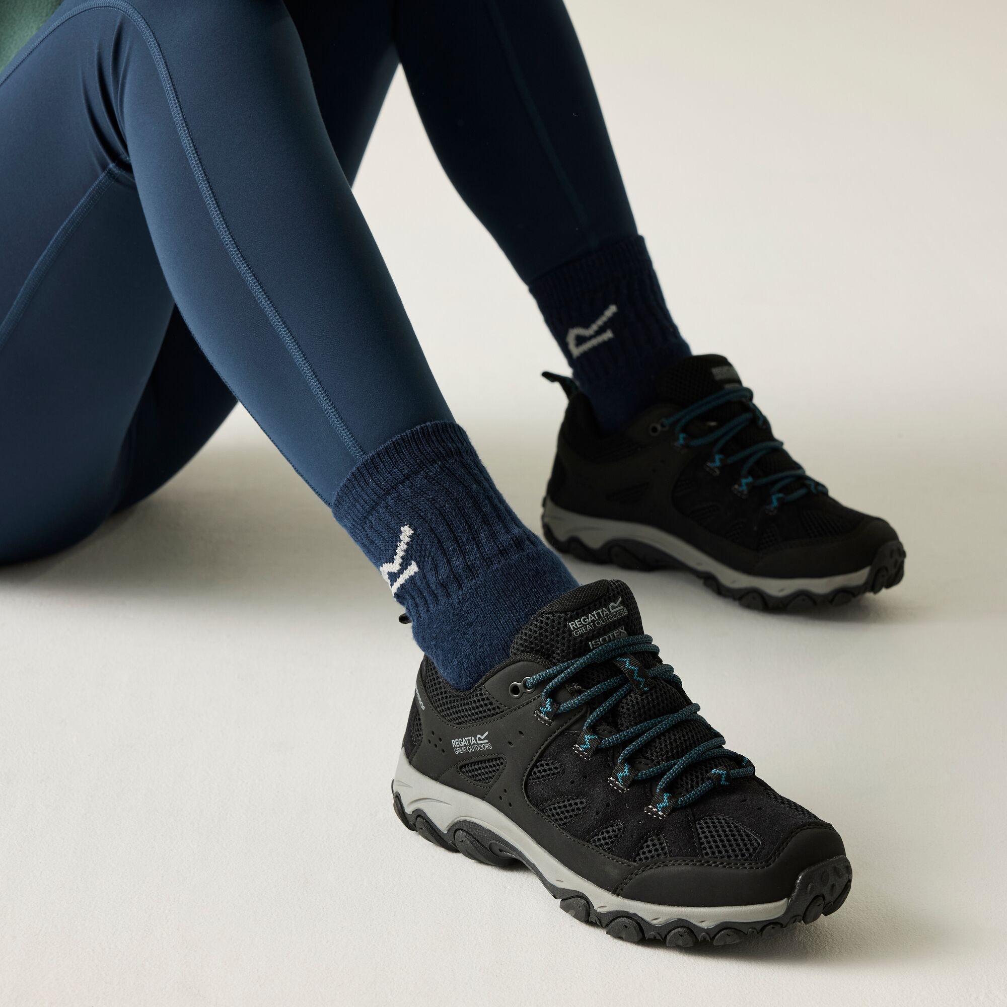 Regatta Buty damskie trekkingowe niskie z membraną Edgepoint IV Czarny