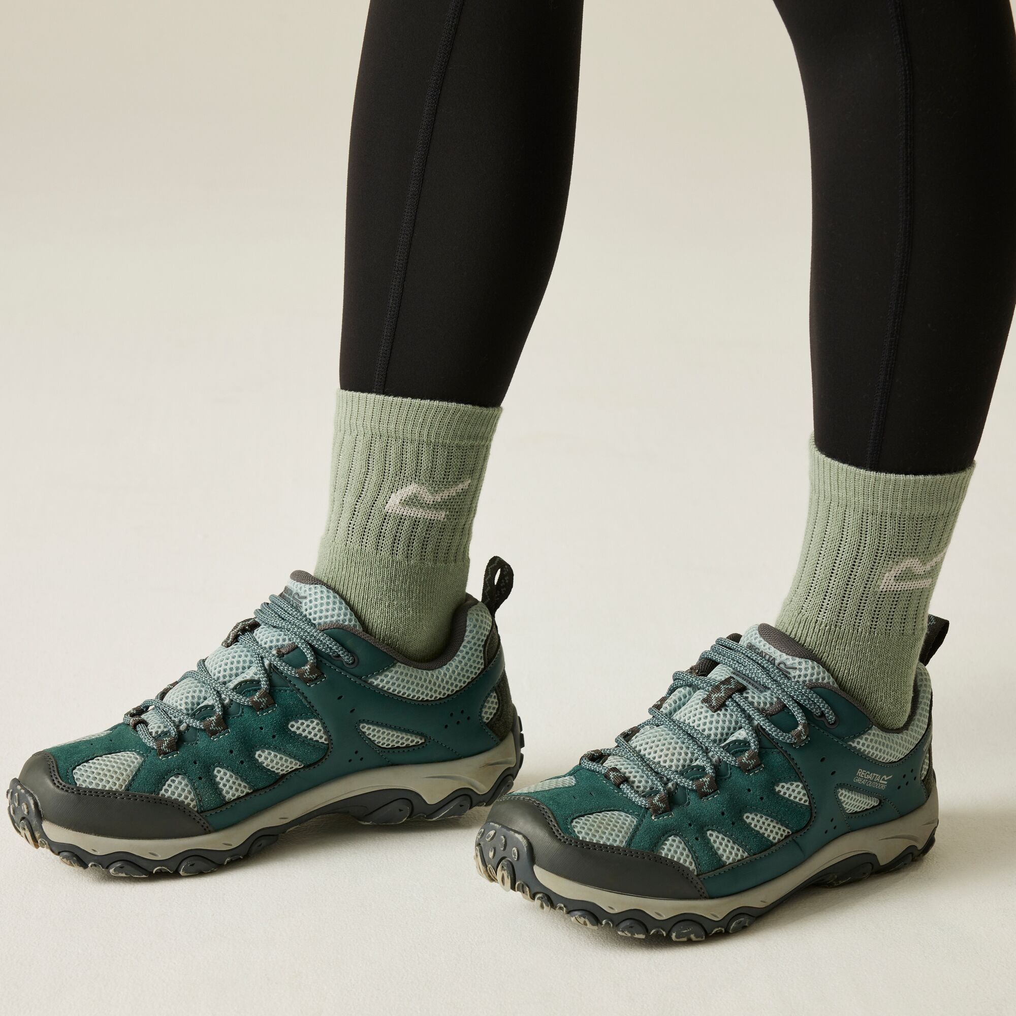 Regatta Women's Edgepoint Iv Low Walking Shoes - Green UK Size 3