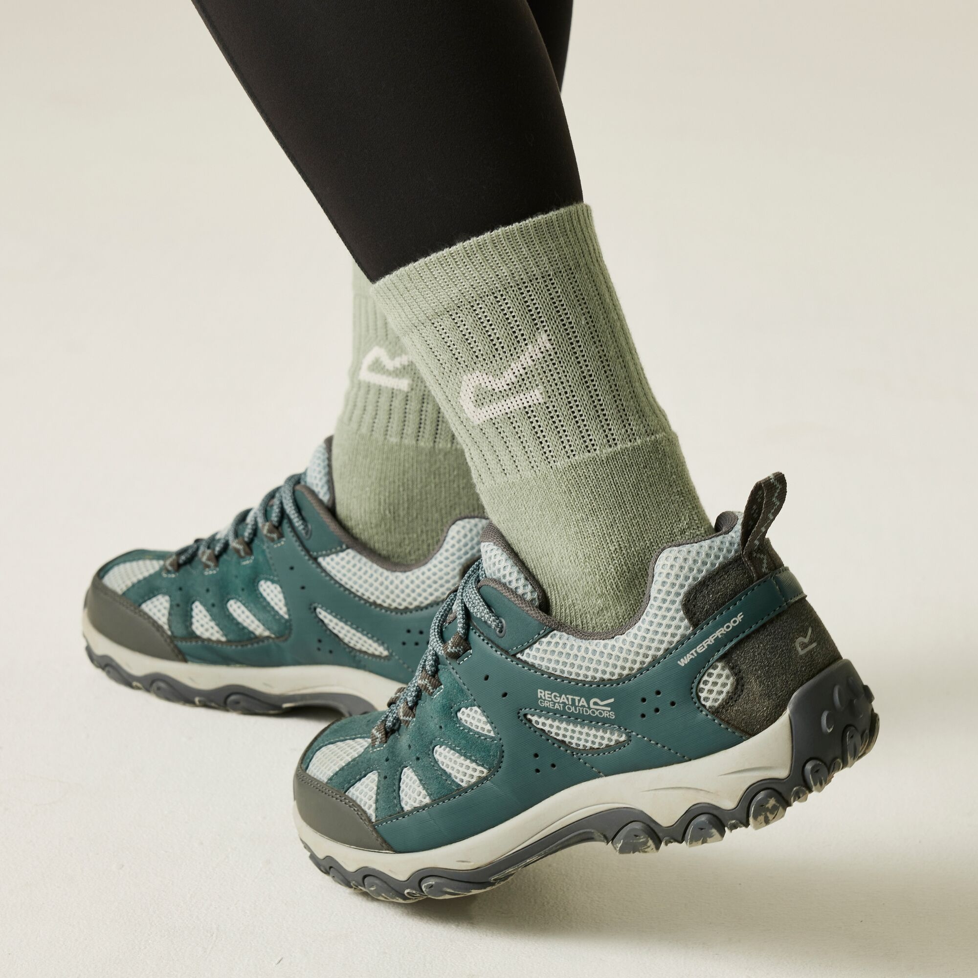 Regatta Buty damskie trekkingowe niskie z membraną Edgepoint IV Zielony