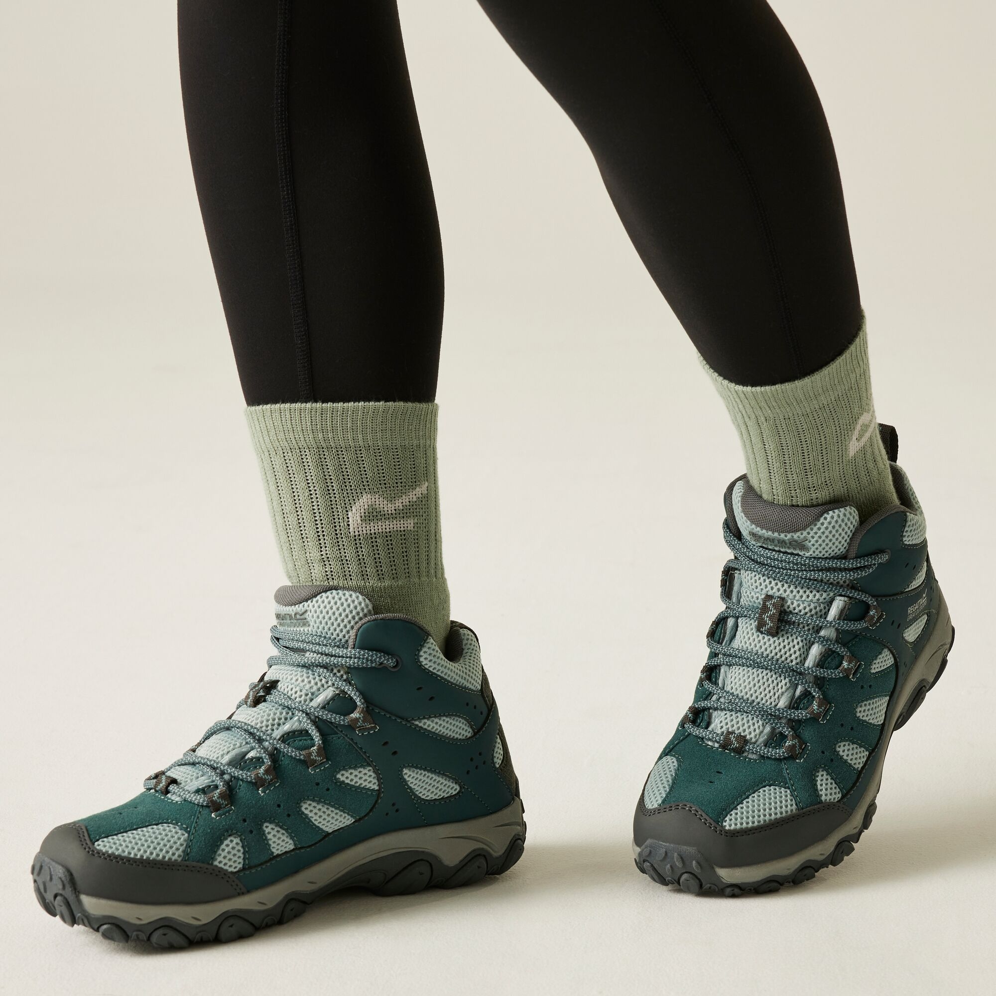 Regatta Buty damskie trekkingowe wysokie z membraną Edgepoint IV Zielony