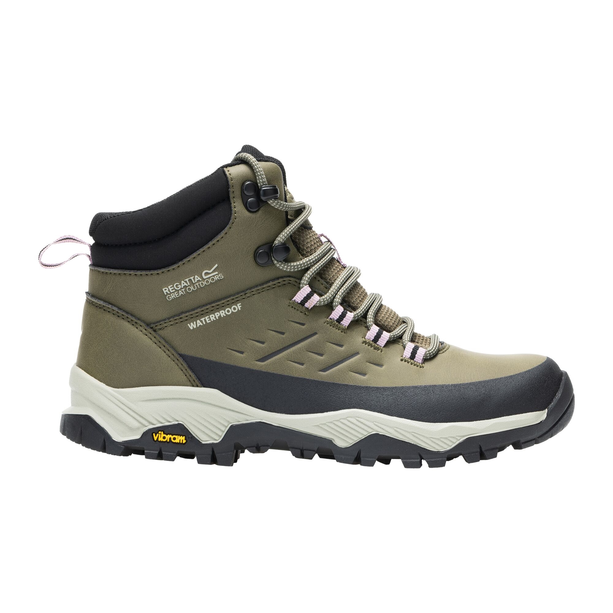 Regatta Blake Vibram Walking Boots Size: Uk 4 Women's Green
