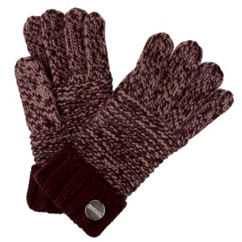 Women's Frosty IV Acrylic Knit Gloves Deep Burgandy