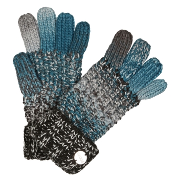 Women's Frosty V Knitted Gloves Black
