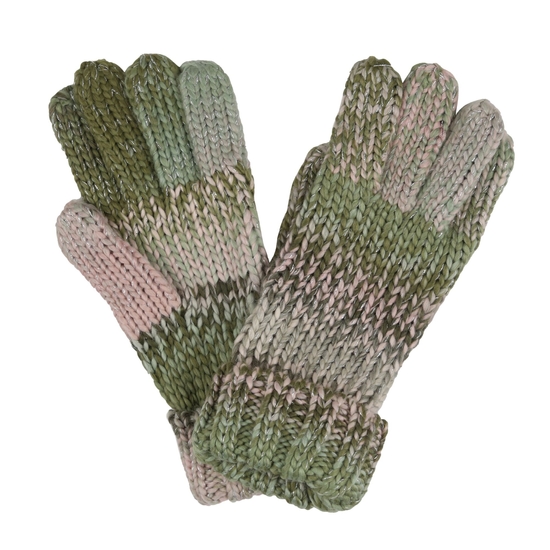 Women's Frosty Knitted Gloves VI Basil