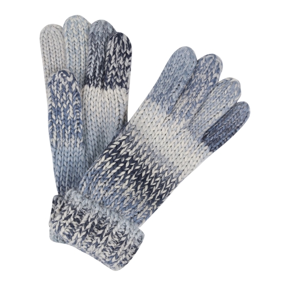 Frosty VI Strickhandschuhe für Damen Blau
