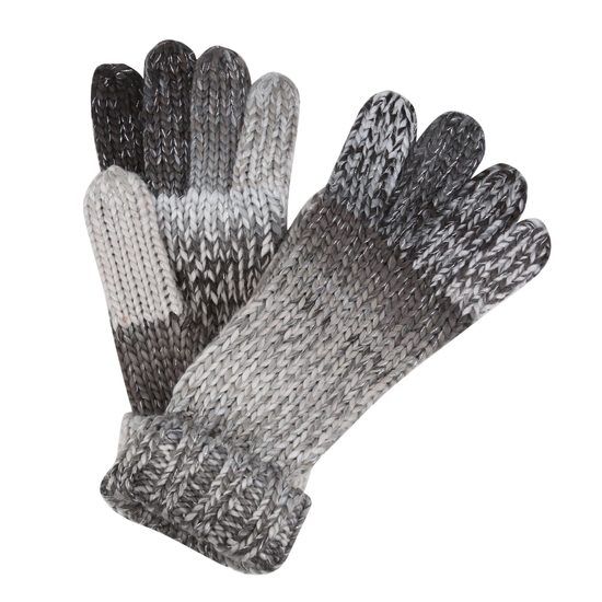 Frosty VI Strickhandschuhe für Damen Schwarz