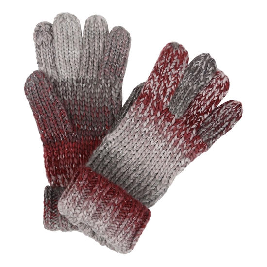 Damskie rękawiczki dzianinowe Frosty Gloves VI Bordowy