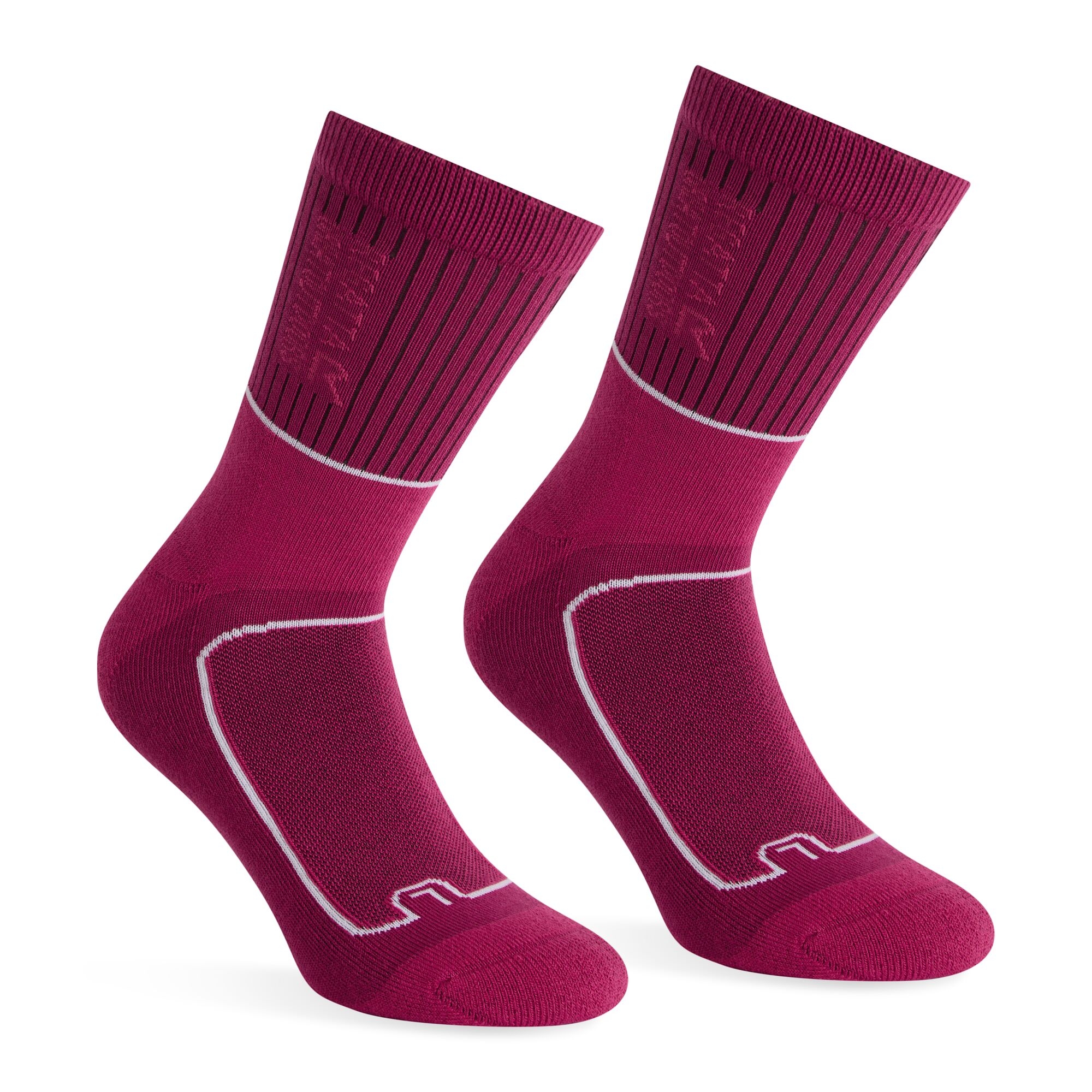 Regatta Women's 2 Pack Samaris 2 Season Sock - Pink UK Size 3-5