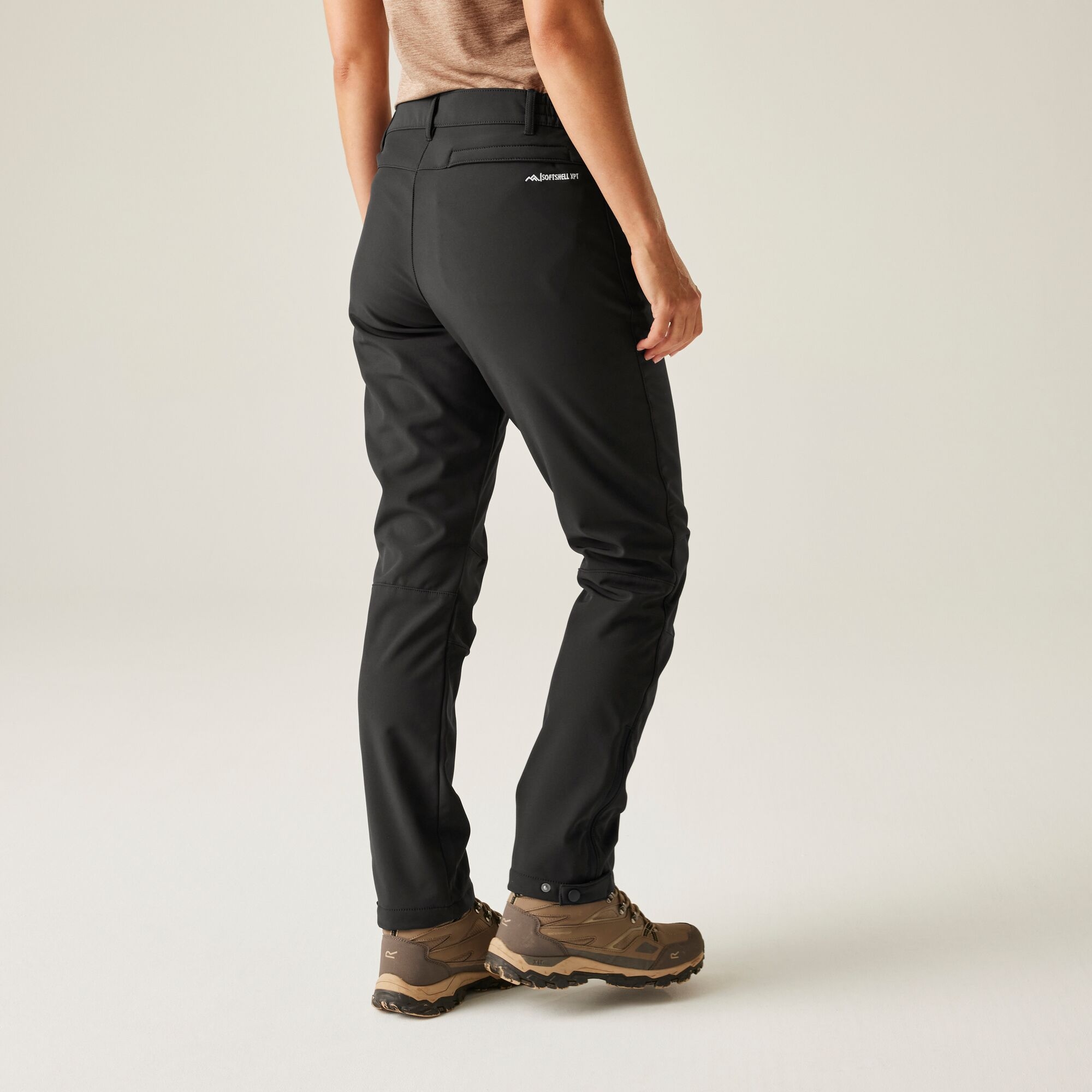 Regatta Spodnie damskie trekkingowe softshell Geo II Czarny