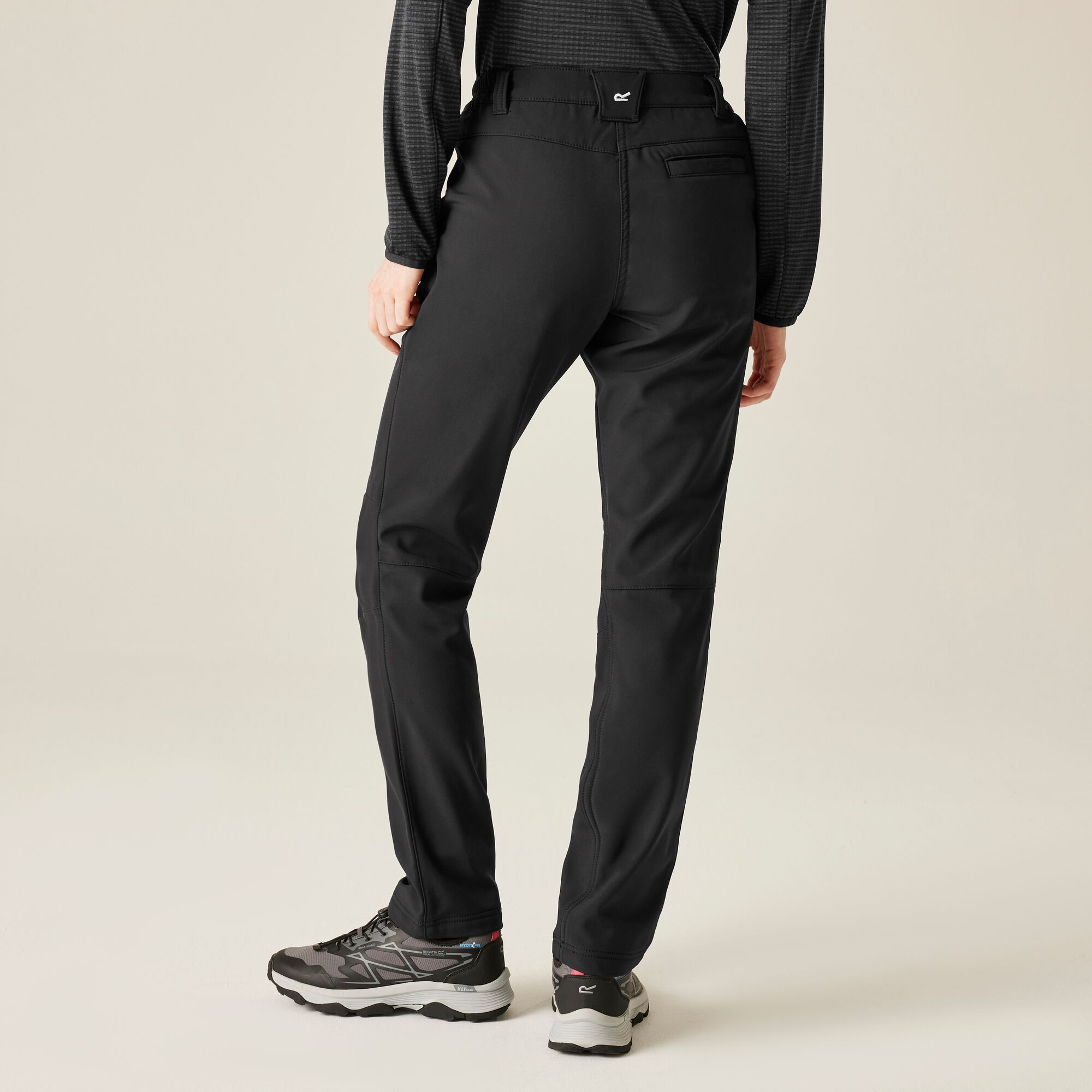 Regatta   Spodnie damskie trekkingowe softshell Fenton Czarny