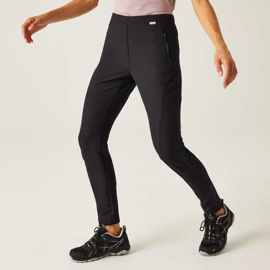 Women's Pentre Stretch Walking Trousers Black 