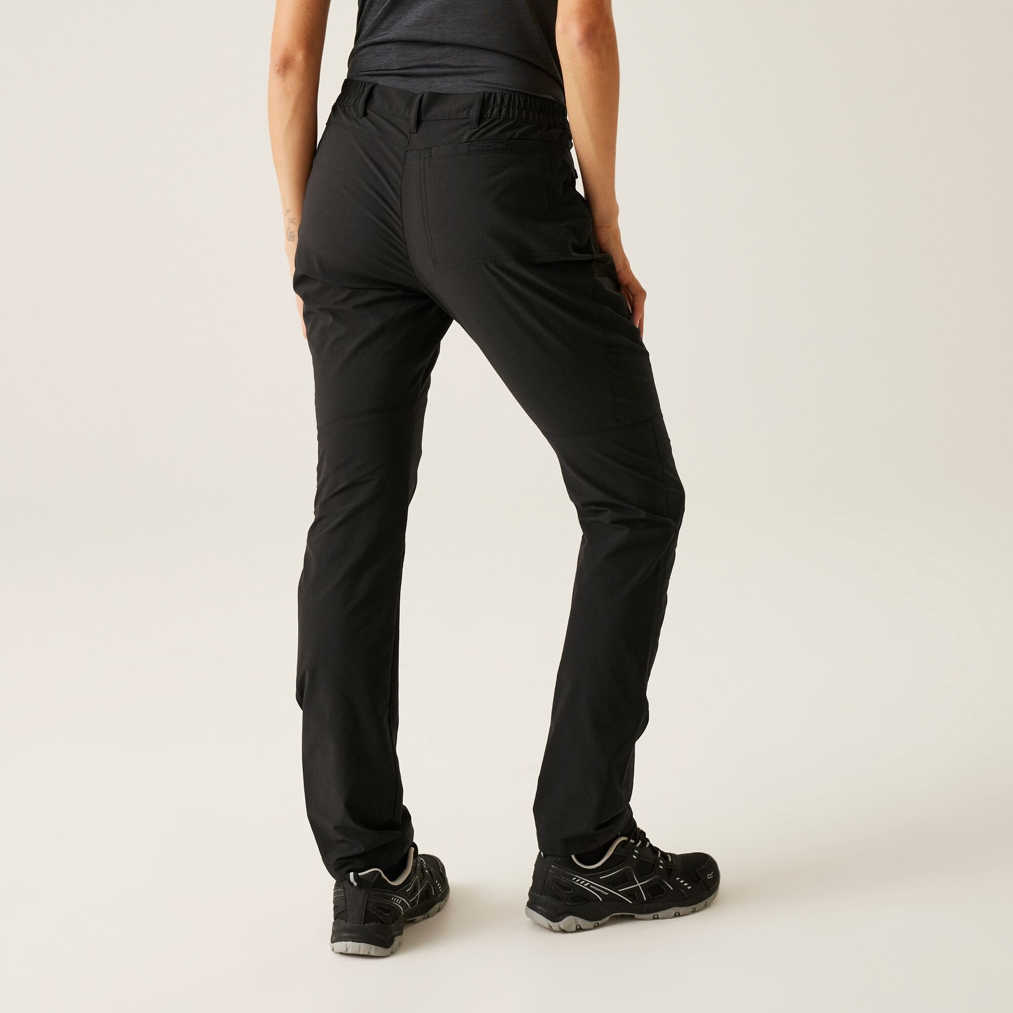 Regatta Damskie spodnie trekkingowe Highton Stretch Czarny