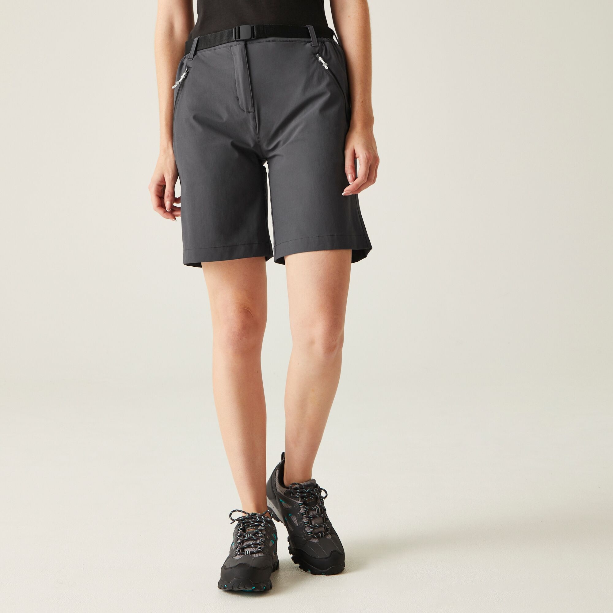 Regatta Damskie spodenki trekkingowe Xert Stretch III Szary