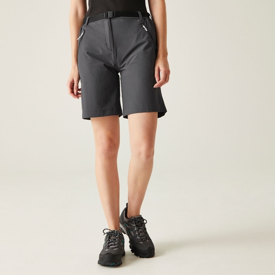 Women's Xert III Stretch Walking Shorts Seal Grey 