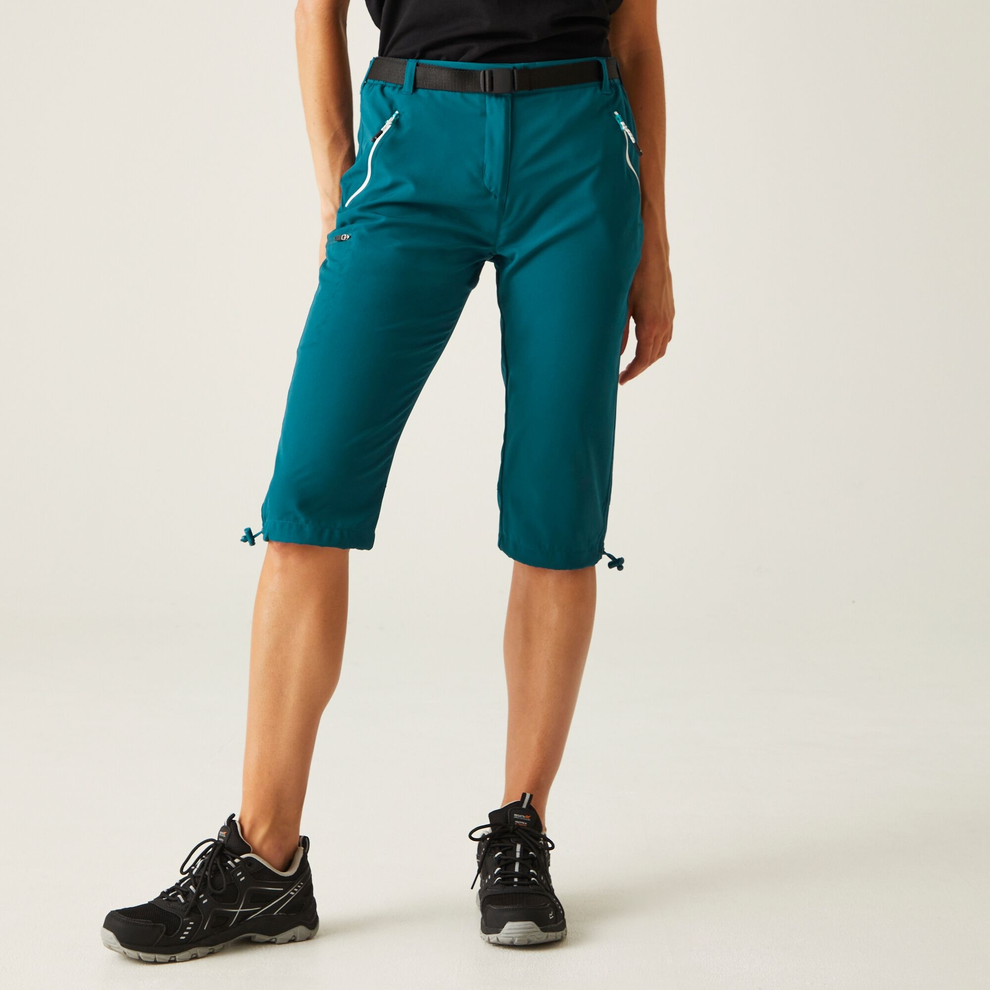Regatta Damskie Spodnie Trekkingowe 3/4 Xert Capri Light Niebieski, Rozmiar: 46