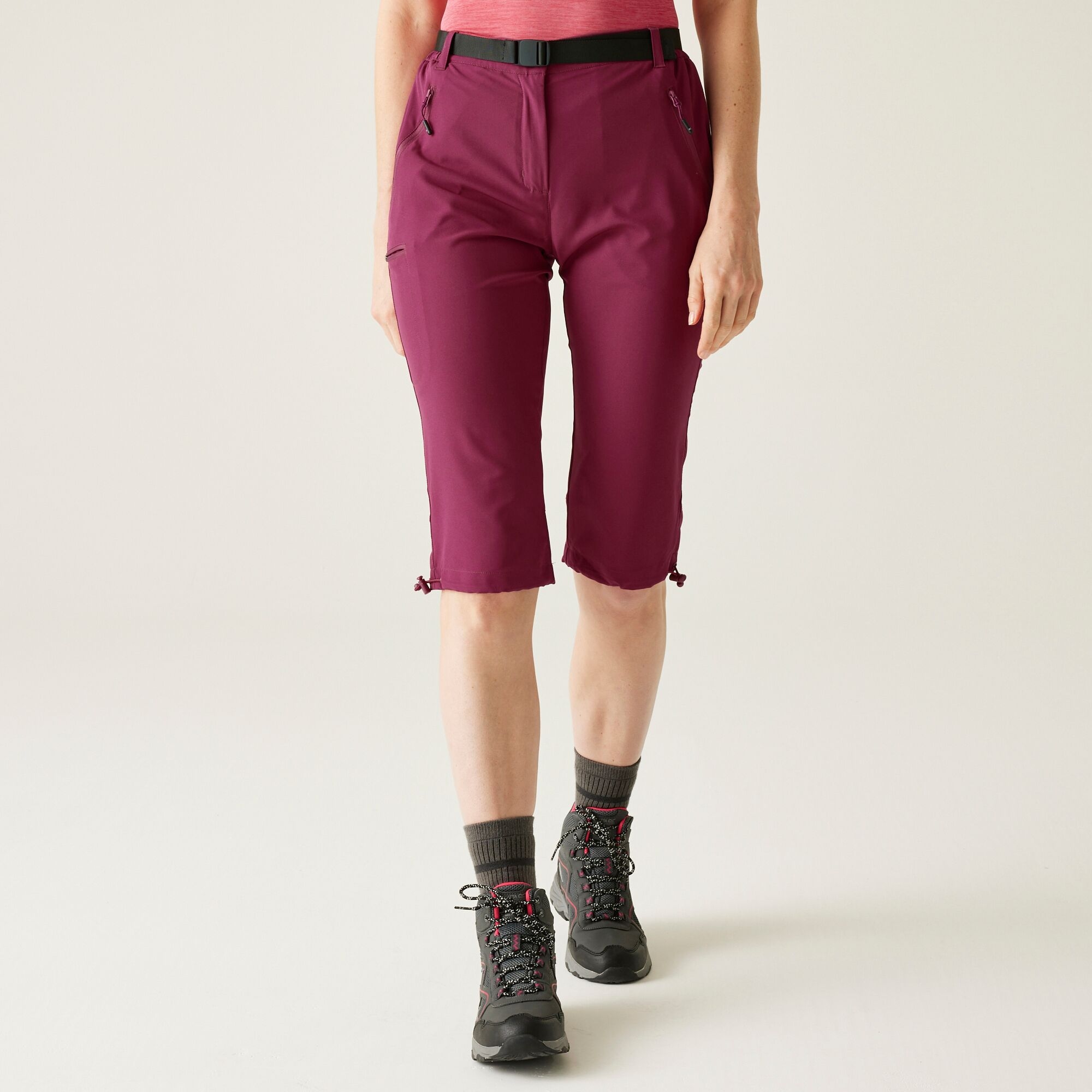 Regatta Regatta Spodnie damskie trekkingowe 3/4 Xert Capri Light Różowy
