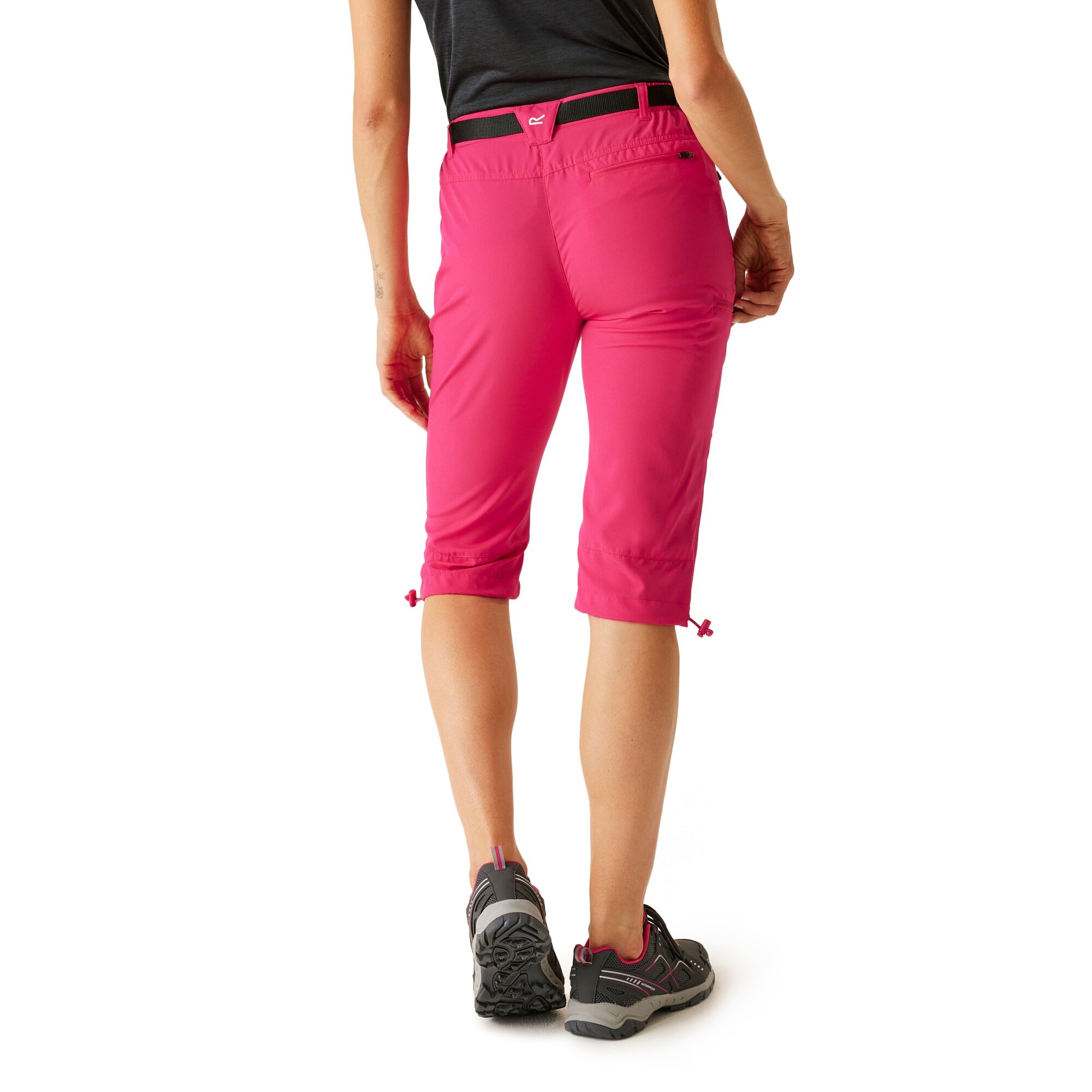 Regatta Damskie Spodnie Trekkingowe 3/4 Xert Capri Light Fuksja