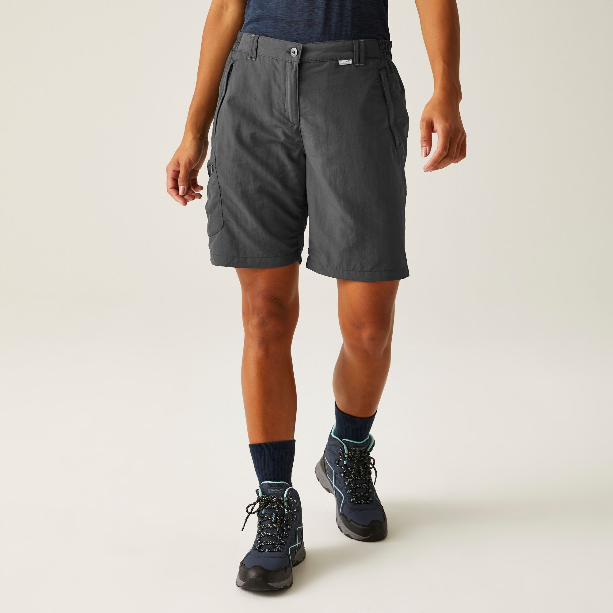 Regatta Damskie szorty trekkingowe Chaska II Szary