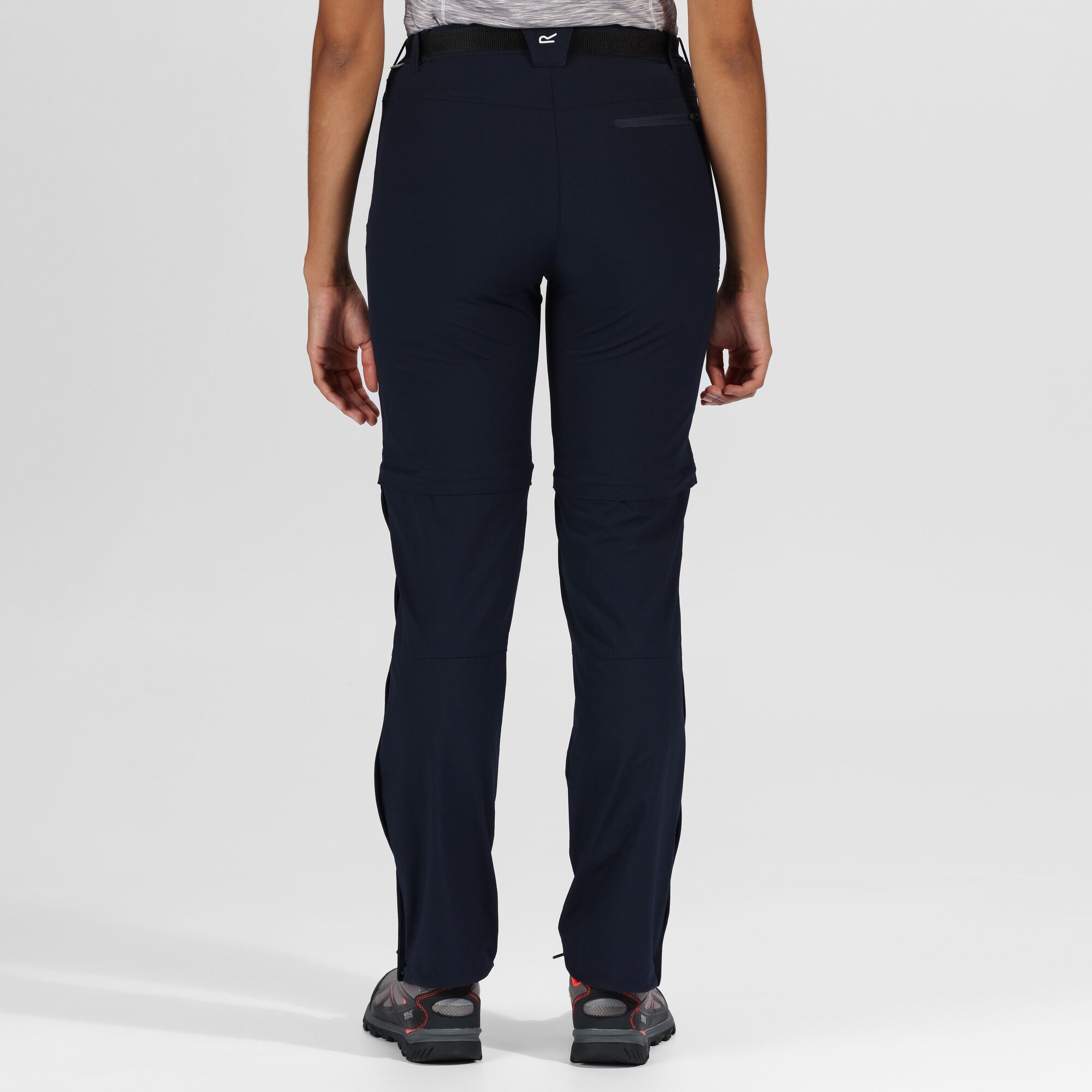 Regatta Damskie Spodnie Trekkingowe Xert III Zip Off Granatowy