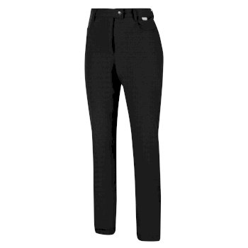 Pantalon Femme effet Jean HIGHTON Noir