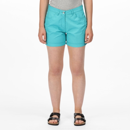 Women's Pemma Casual Chino Shorts Turquoise