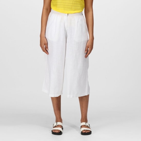 Women's Madley Culotte Trousers White