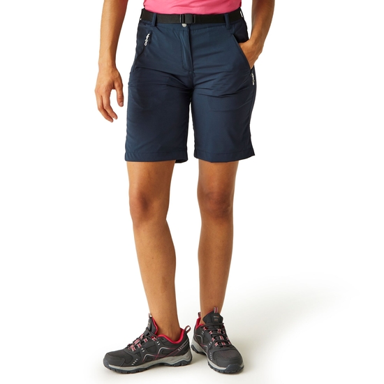 Xert Stretch leichte Bermuda-Shorts für Damen Blau