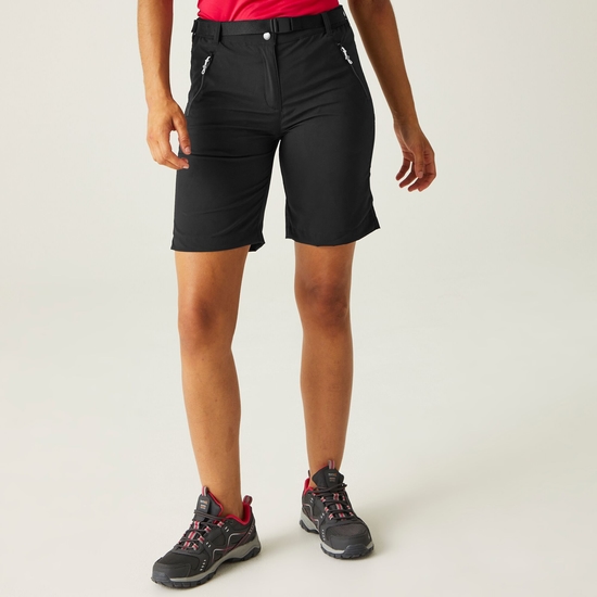 Xert Stretch leichte Bermuda-Shorts für Damen Schwarz