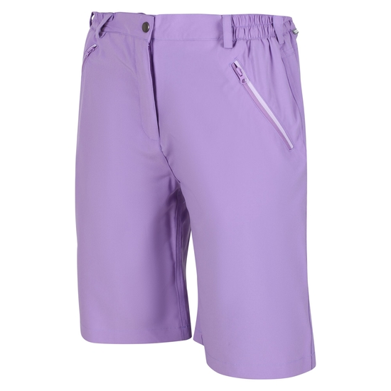 Xert Stretch leichte Bermuda-Shorts für Damen Lila