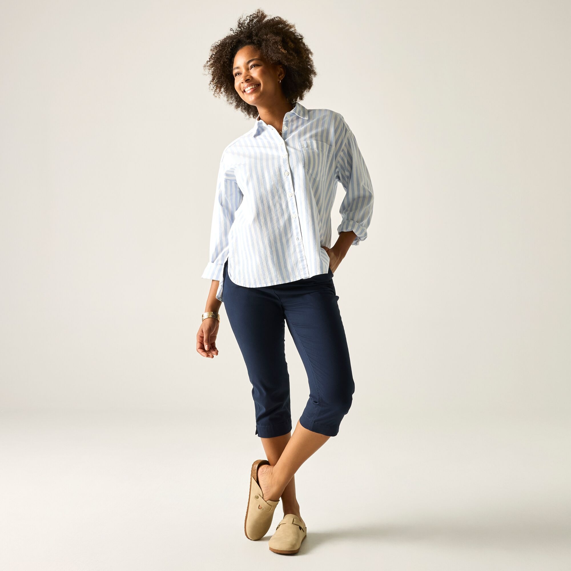 Regatta   Spodnie damskie capri Bayletta Niebieski