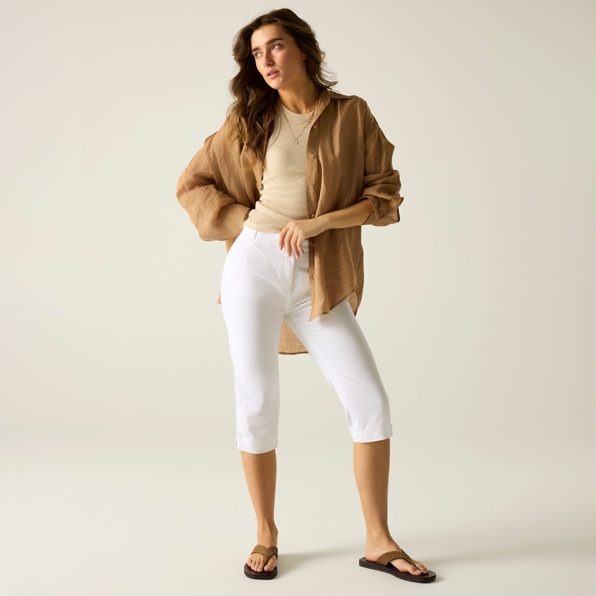 Regatta   Spodnie damskie capri Bayletta Biały