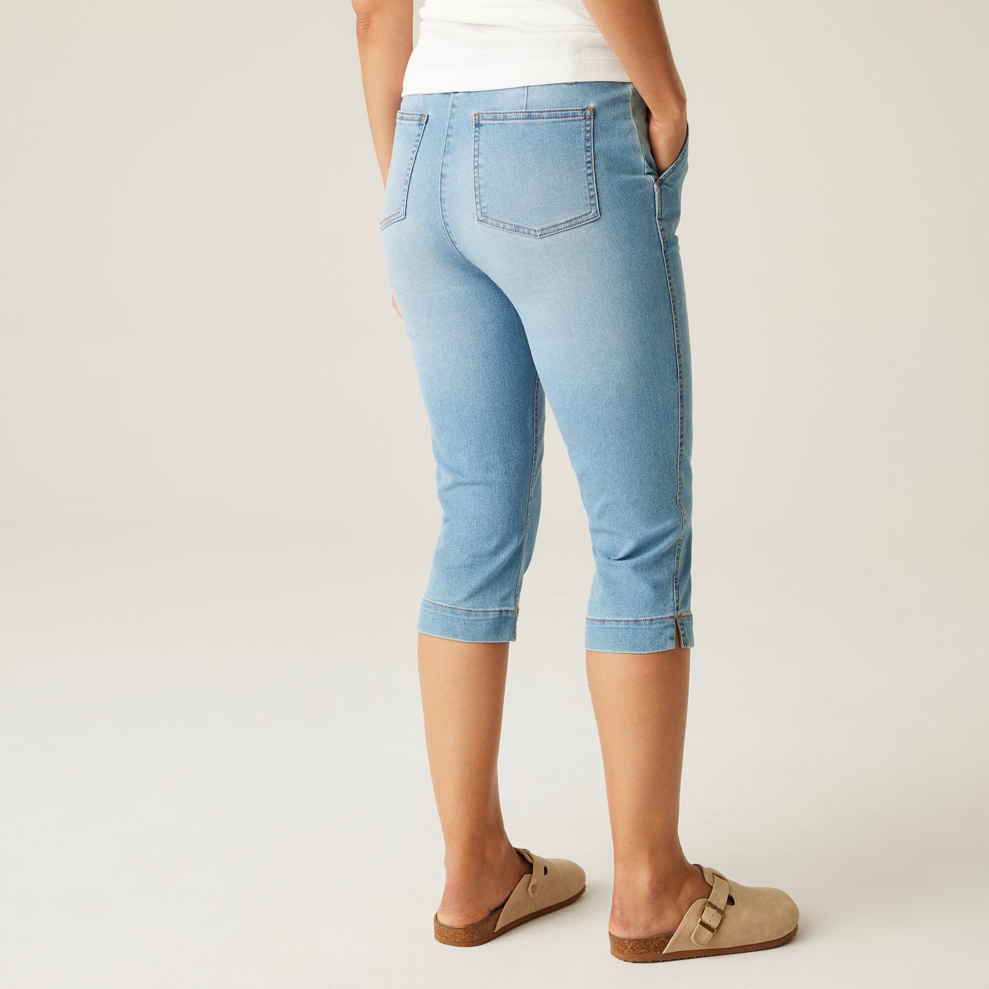 Damskie spodnie capri Bayletta Niebieski