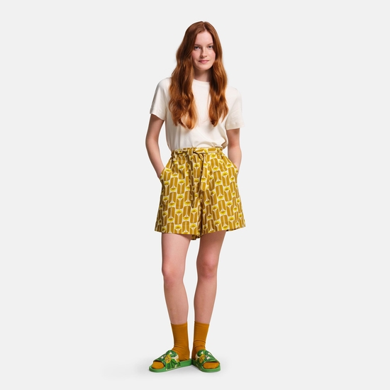 Orla Kiely Summer II Shorts Yellow Tall Flowers