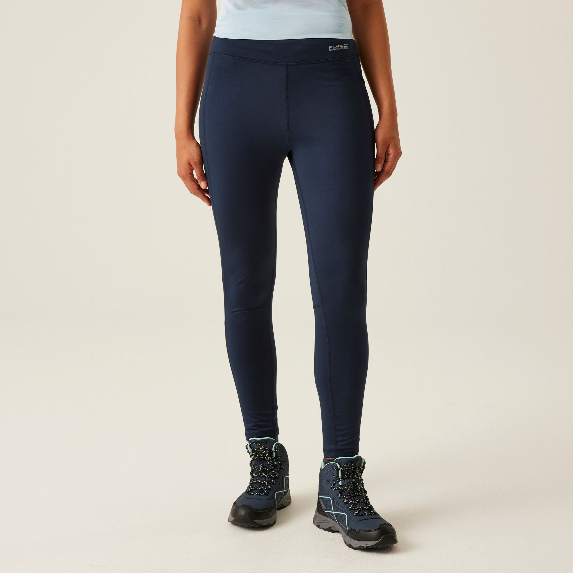 Regatta Legginsy damskie ocieplane Holeen II Winter Granatowy