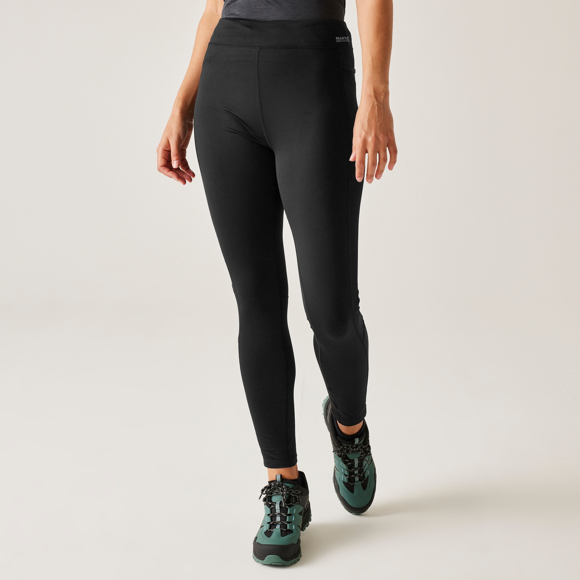 Regatta Legginsy damskie ocieplane Holeen II Winter Czarny