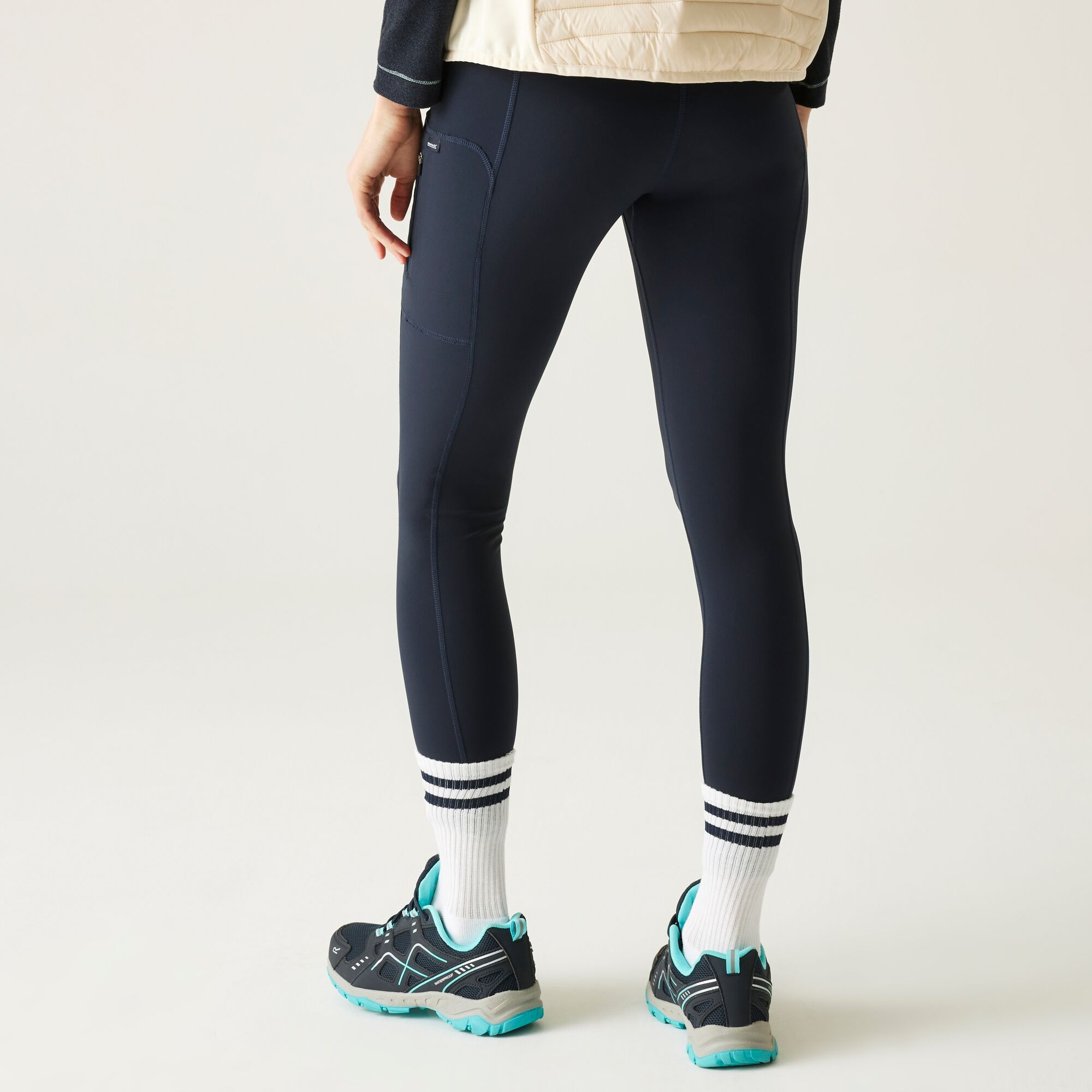 Regatta Damskie Legginsy Trekkingowe Monira Niebieski