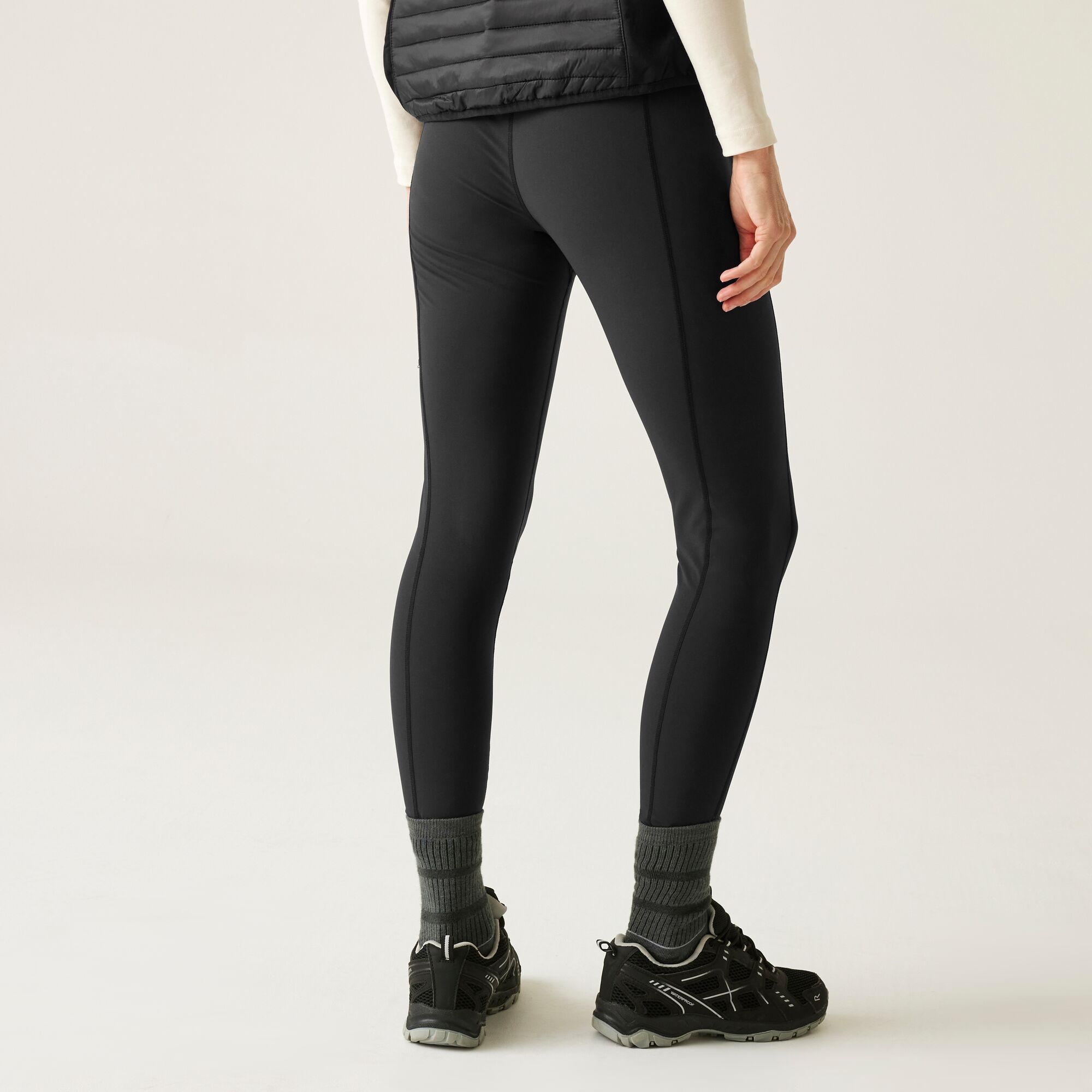 Regatta Damskie Legginsy Trekkingowe Monira Czarny