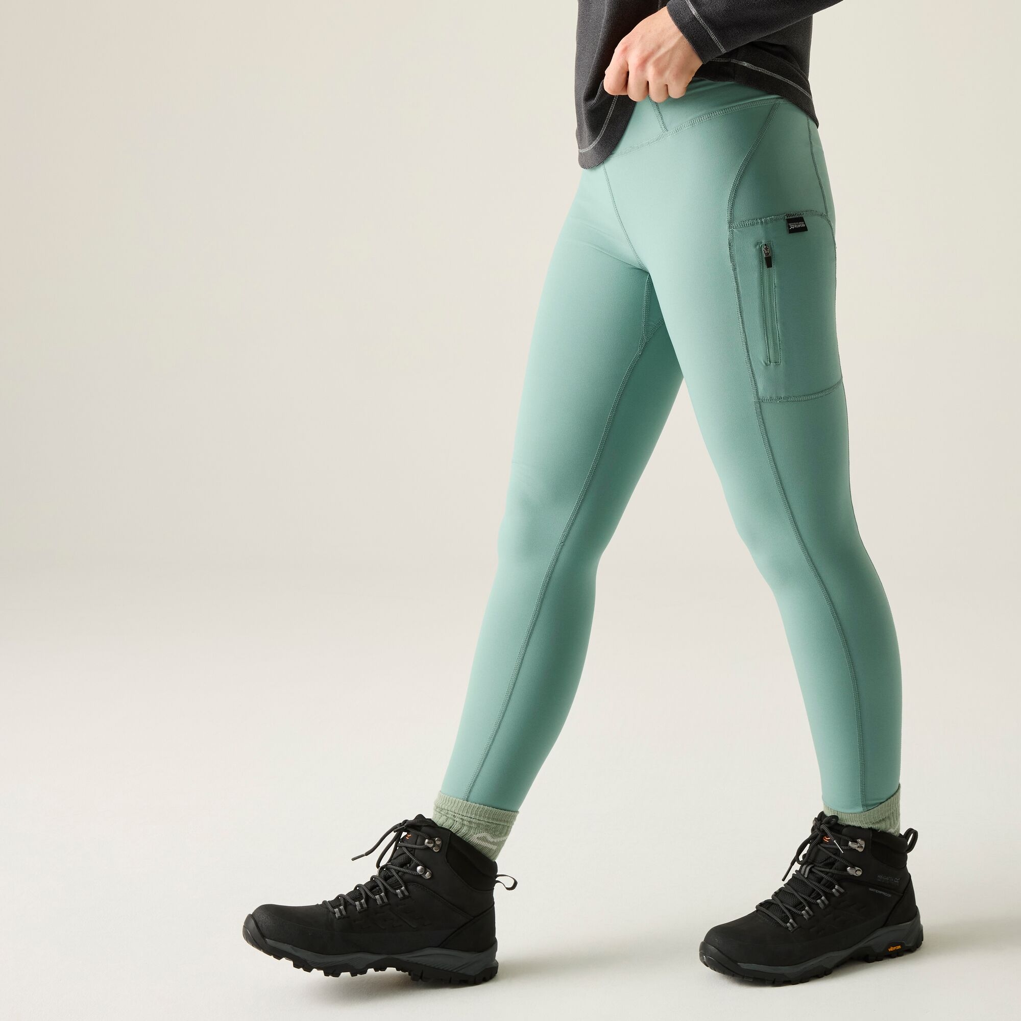 Regatta   Legginsy damskie trekkingowe Monira Zielony